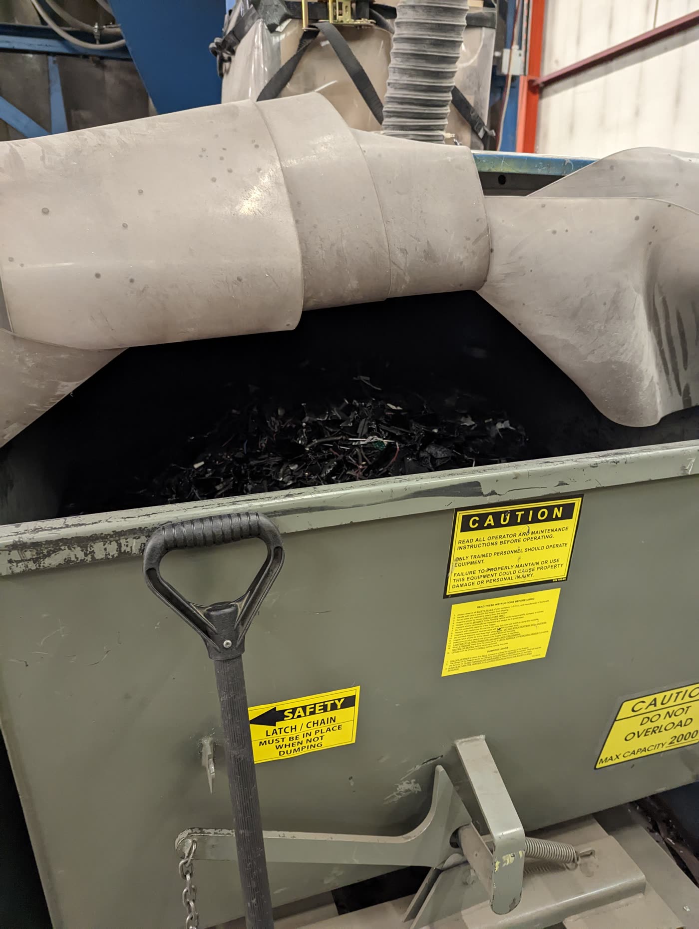 Field observation of items brought in for electronics recycling